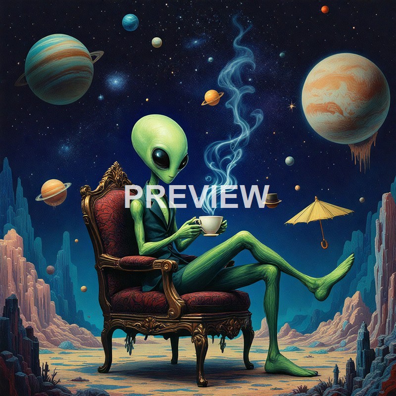 20992 - an-alien-sitting-on-a-chair-in-space-drinking-a-cup-o_250405033234_Filename Text 2_00082_Filename Text 3_result